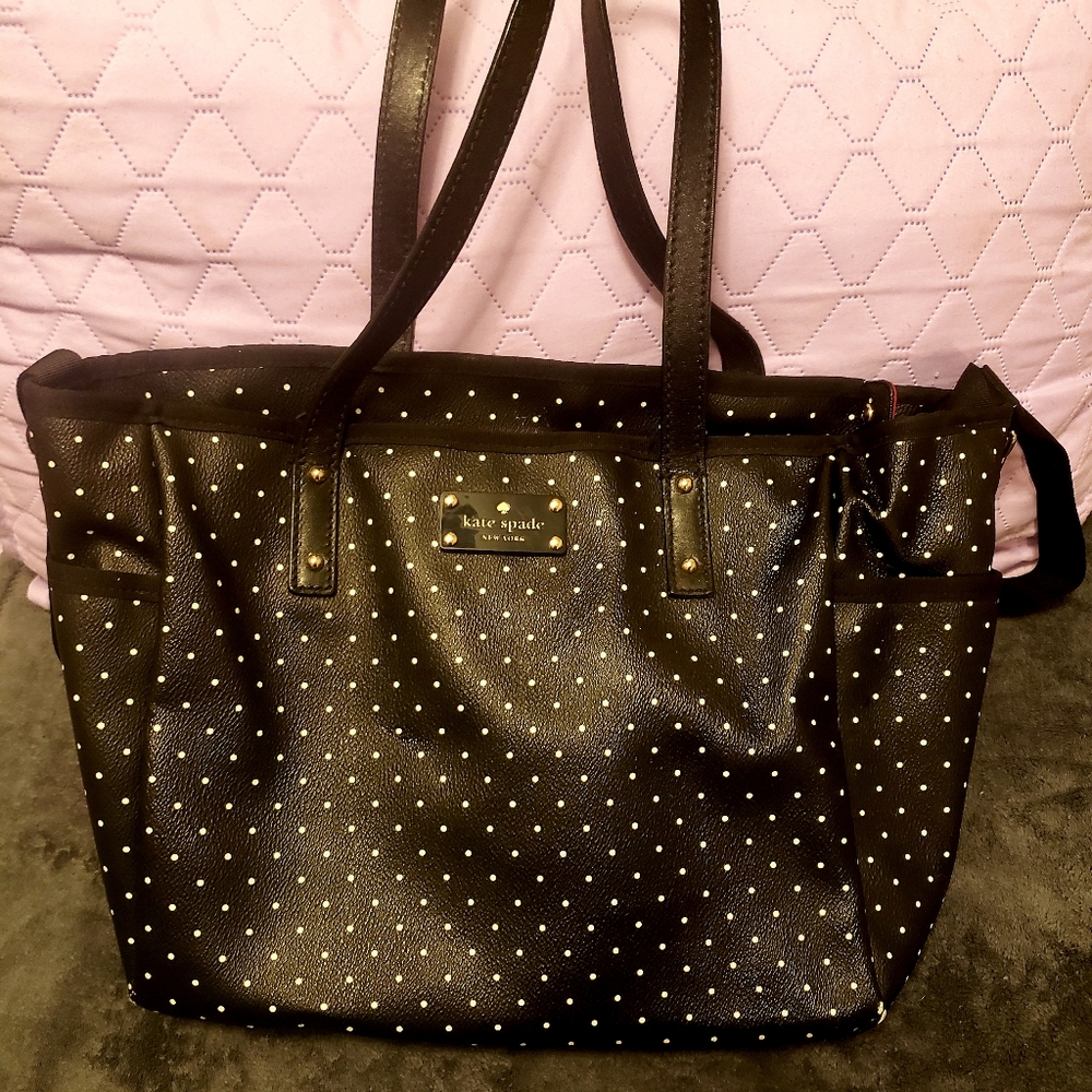 Kate Spade Diaper Bag (with matching pacifier clutch)